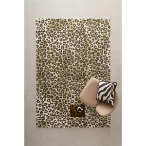 vloerkleed  panterprint bruin (290x200 cm)