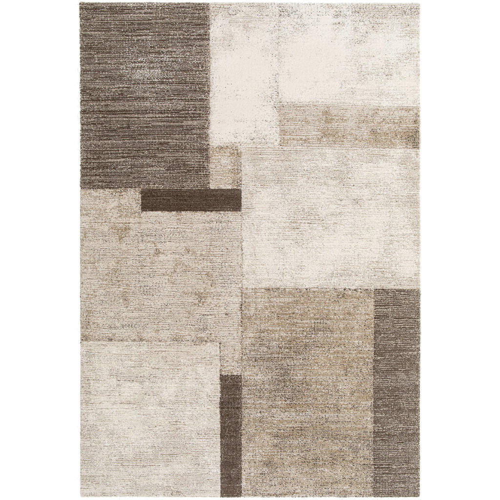 NOUS Living vloerkleed crème/donkerbruin (230x160 cm)