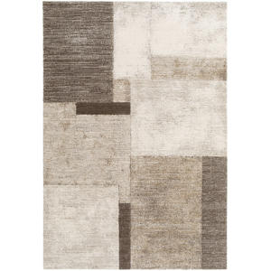 vloerkleed crème/donkerbruin (230x160 cm)