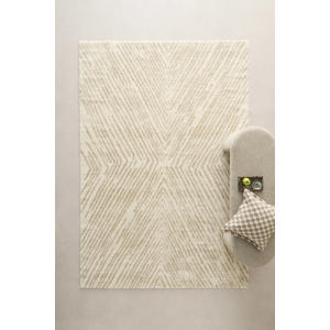 vloerkleed crème/zand (290x200 cm)
