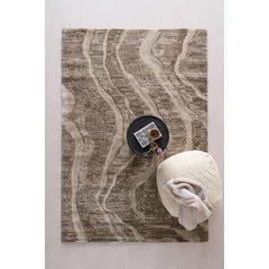 vloerkleed donkerbruin (230x160 cm)