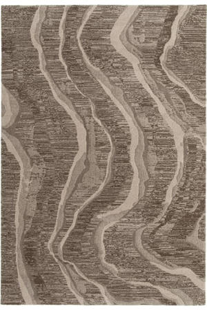 vloerkleed donkerbruin (230x160 cm)