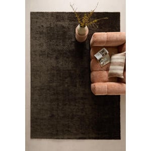 vloerkleed Tiemen donkerbruin (340x240 cm)