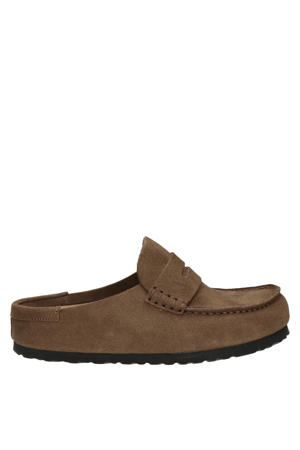 Naples Wrapped suède clogs bruin