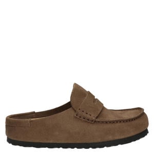 Naples Wrapped suède clogs bruin
