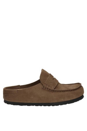 Naples Wrapped suède clogs bruin