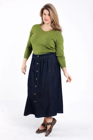 spijkerrok dark blue denim