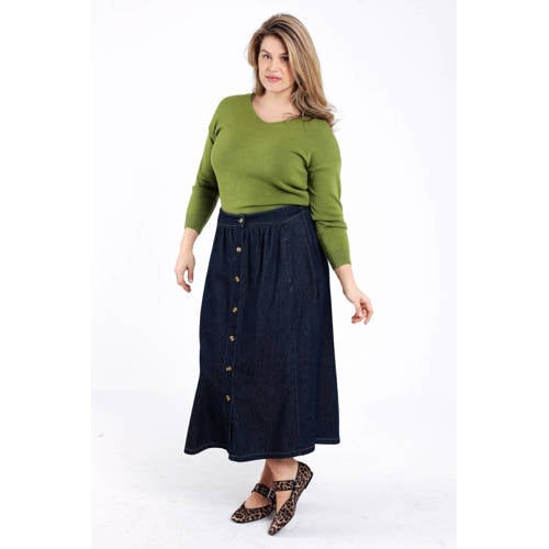 Paprika spijkerrok dark blue denim afbeelding