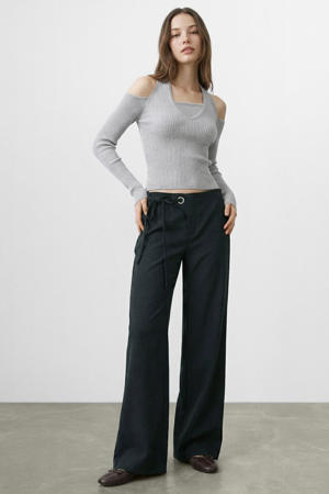 casual broek donkerblauw
