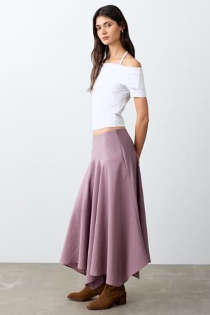 maxi rok roze