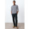 MANGO TEEN linnen pantalon donkerblauw