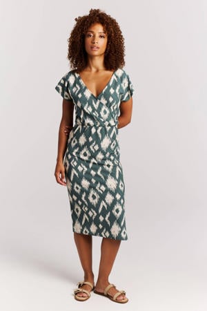 midi jurk groen