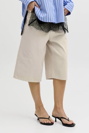 denim baggy low waist short ecru