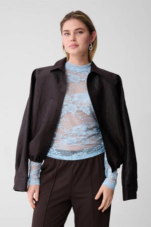 kanten top blauw