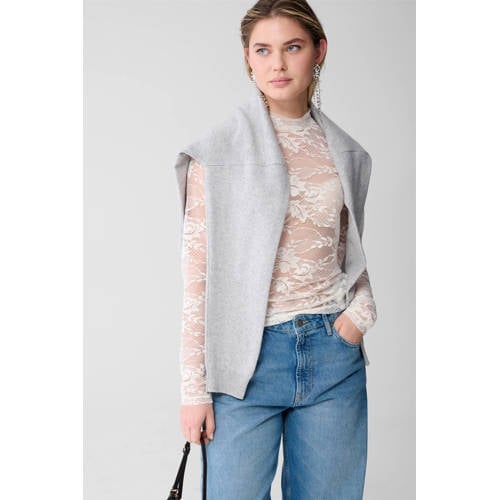 Shoeby kanten top ecru afbeelding