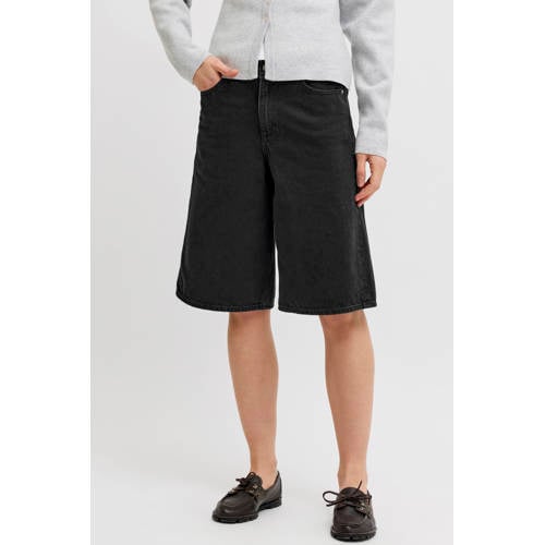 JJXX wide leg high waist short black denim afbeelding