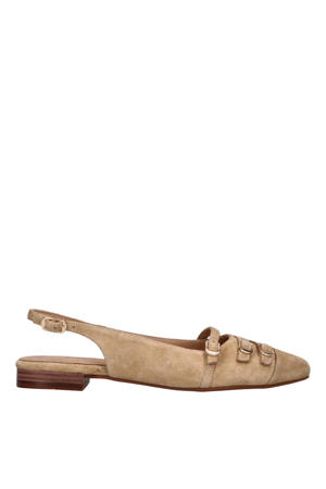 Duna 4 j suède slingback loafers beige