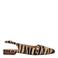 Tango Duna 4 m leren slingback loafers met ponyhair en zebraprint beige/zwart