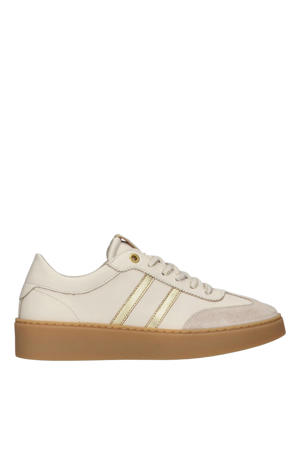 Nynke 2 a leren sneakers ecru/goud