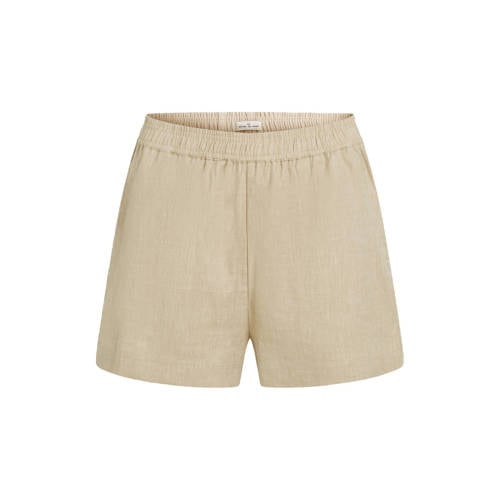 Circle of Trust regular waist casual short met linnen camel afbeelding