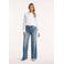 Circle of Trust wide leg jeans medium blue denim