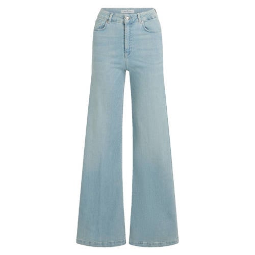 Circle of Trust high waist flared jeans light blue denim afbeelding