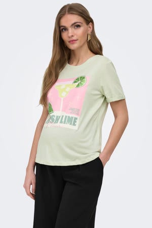 zwangerschaps T-shirt lichtgroen