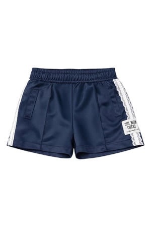 high waist sweatshort donkerblauw