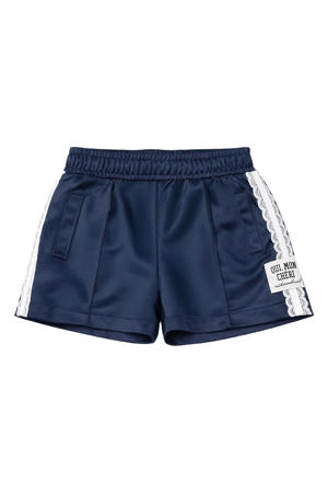 high waist sweatshort donkerblauw