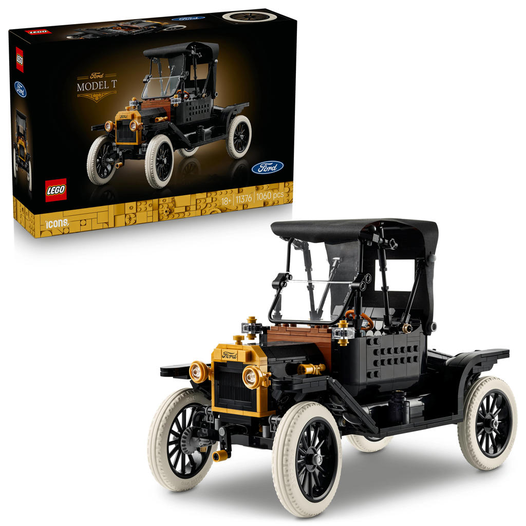 LEGO Icons Ford Model T Auto Bouwpakket voor Volwassenen 11376
