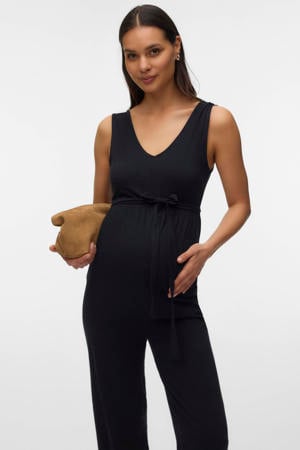zwangerschaps jumpsuit zwart