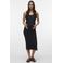 MAMALICIOUS bodycon zwangerschapsjurk midi zwart