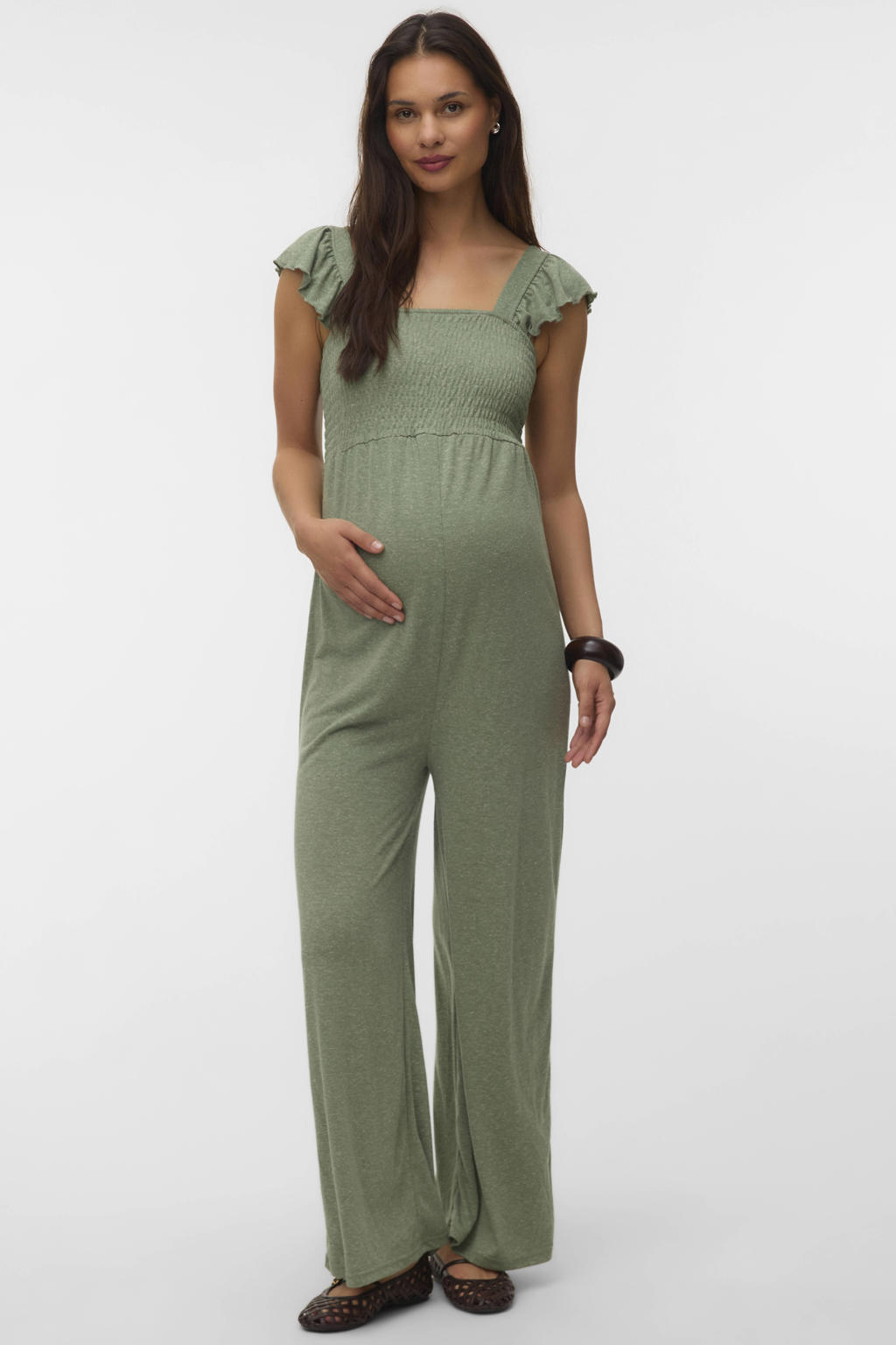 MAMALICIOUS zwangerschaps jumpsuit groen