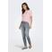 ONLY T-shirt met backprint lichtroze