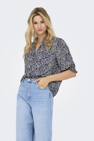blouse donkerblauw