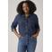 Levi's Plus denim blouse dark blue denim