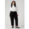 Levi's Plus high waist straight leg jeans black denim