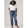 Levi's Plus high waist straight leg jeans medium blue denim