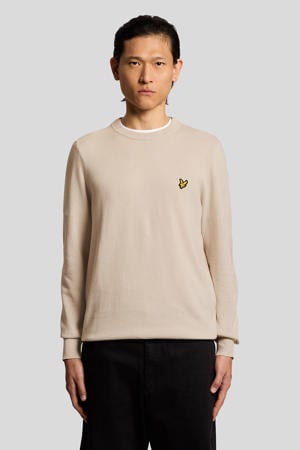 trui fijn gebreid beige