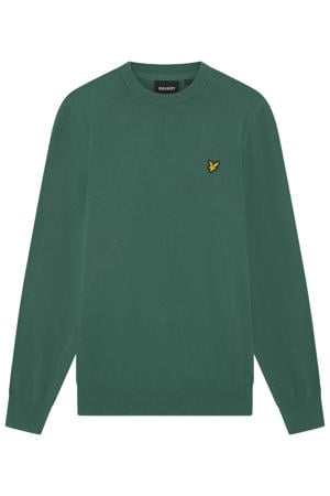 trui fijn gebreid groen