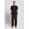 Lyle & Scott regular polo fijn gebreid donkerblauw