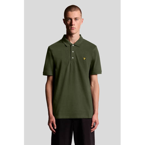 Lyle & Scott regular polo donkergroen afbeelding