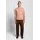 Lyle & Scott regular polo fijn gebreid roze