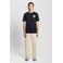 Lyle & Scott regular T-shirt met backprint donkerblauw