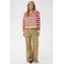 Saint Tropez gestreepte sweater rood
