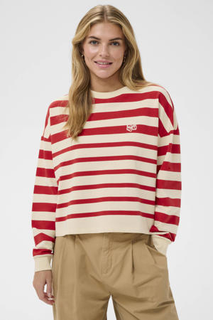 gestreepte sweater rood