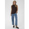 Saint Tropez mouwloze top donkerbruin