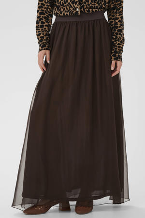 maxi rok donkerbruin