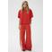 Saint Tropez high waist casual broek rood