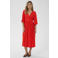 Saint Tropez midi jurk rood